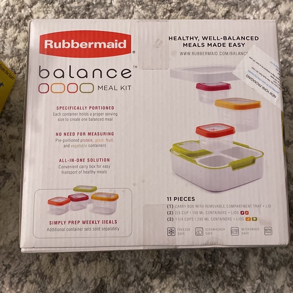 Rubbermaid balance meal kit - Picture 2 of 2